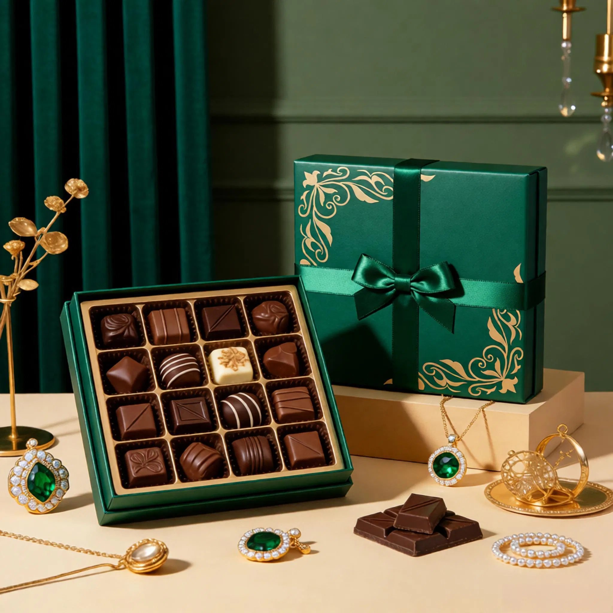 Wholesale Hot Selling Chocolate Dessert Box with Custom Logo Dates Candy Gift Box