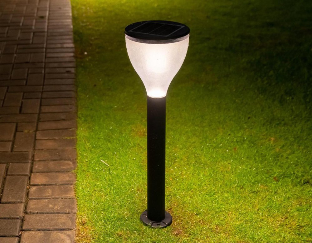 Black Cover Outdoor Garden Decorative Park Street Stainless Steel Solar Powered Products LED Solar Decoration Lights
