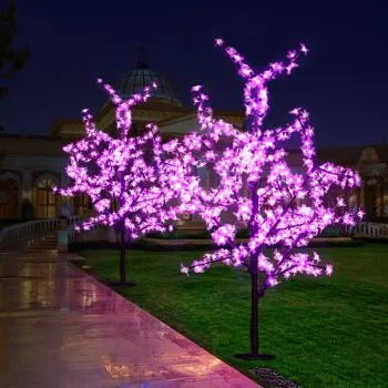 Light up Artificial White Cherry Blossom Light for Garden Decoration