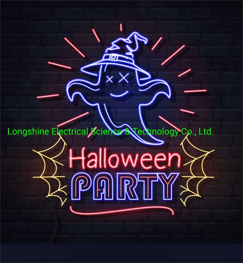 LED Neon Jack-O′ -Lantern Color Halloween Novelty Silhouette Light