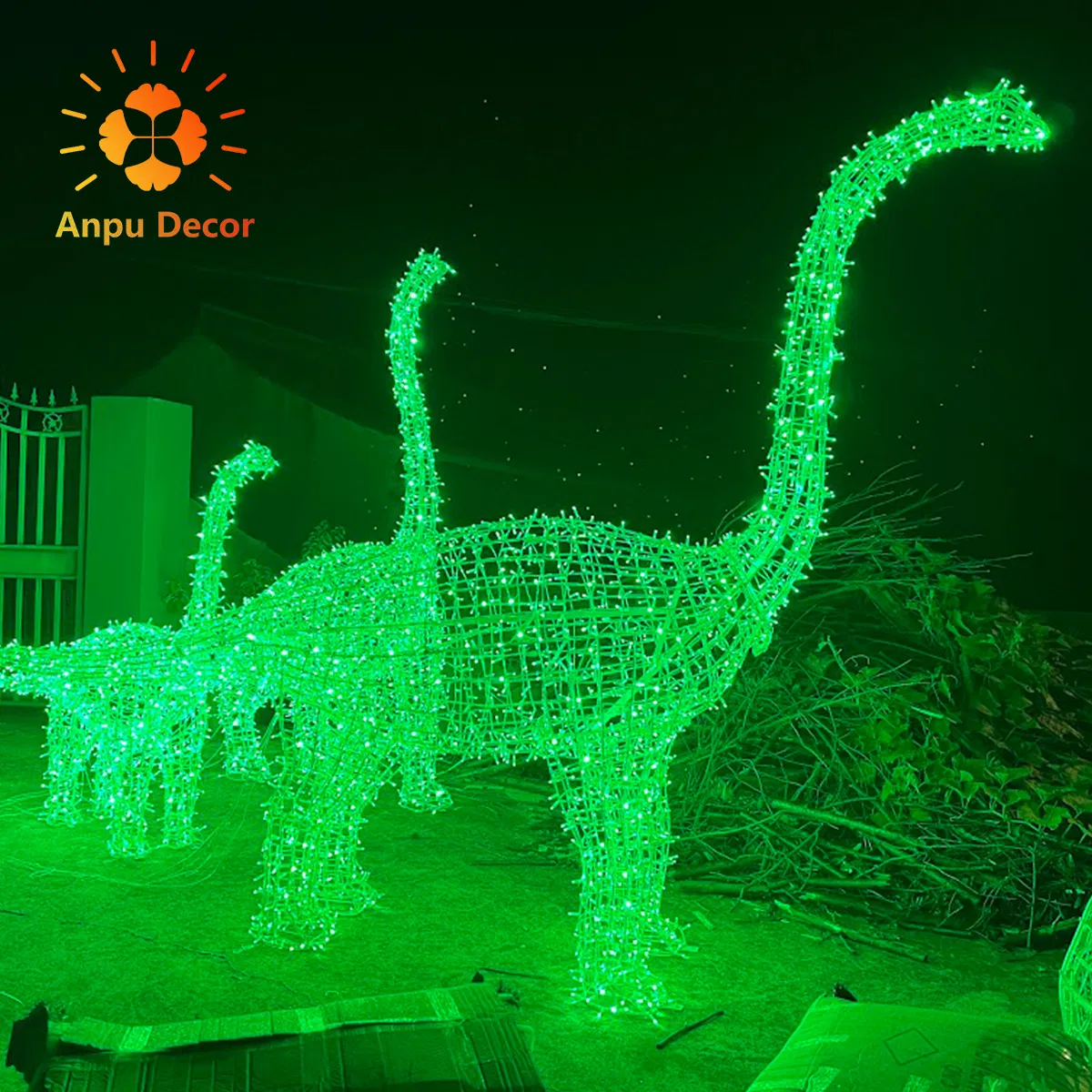 2023 New Commercial Motif Light Holiday Dinosaurs Festival Lantern Decoration Artificial Animals Christmas Waterproof