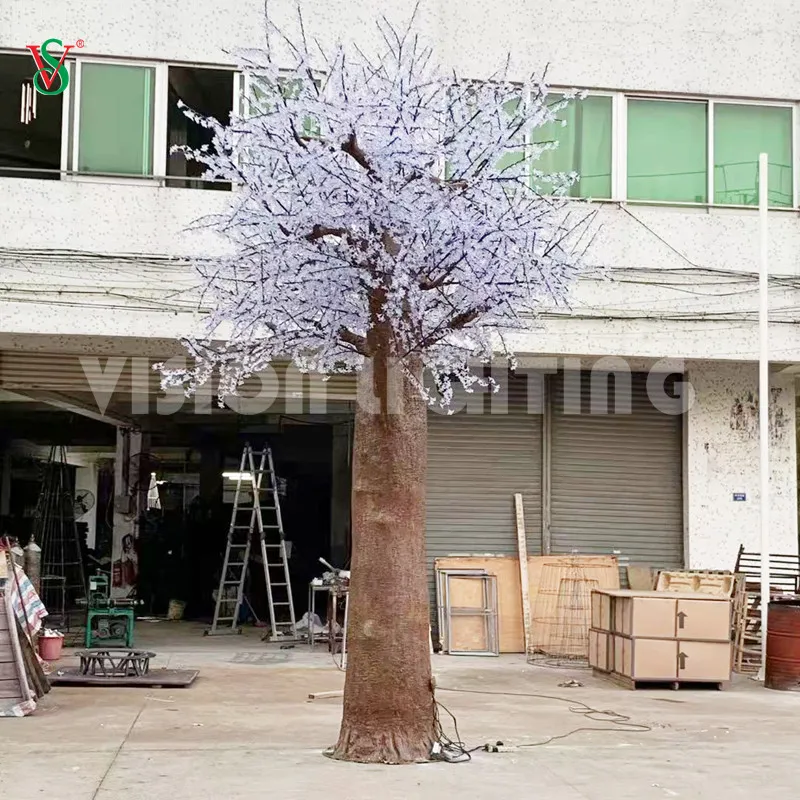 Illuminated Cherry Blossom Tree View 1