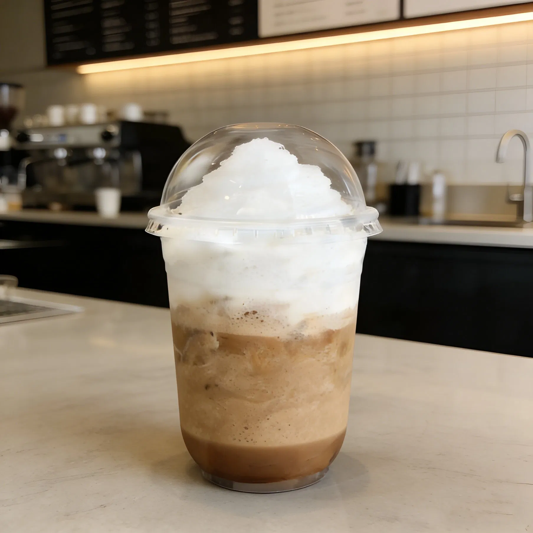 Custom Logo Printed 16oz 12oz Disposable Cup with Lid Coffee Pet Plastic Drink Cup