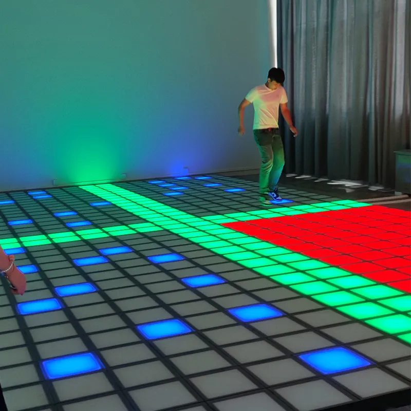 Floor Is Lava Game Jumping Grid Game Super Grid LED Activate Interactive Light up Game Room