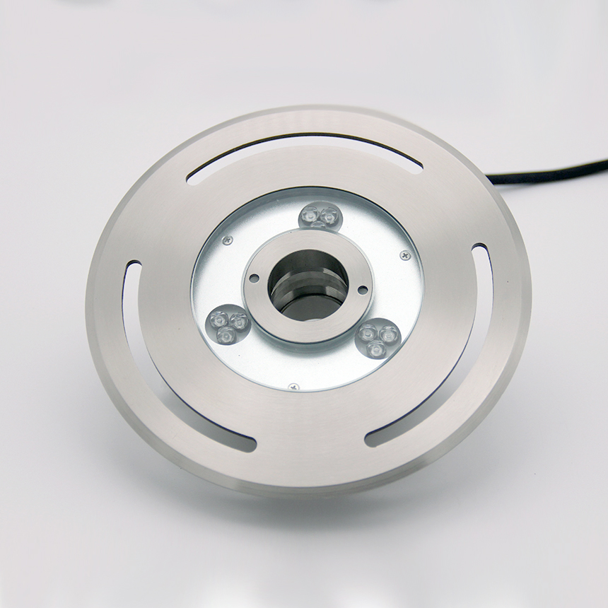 Stainless Steel Outdoor Motif Submersible IP68 12V 24V RGBW DMX LED Underwater Fountain Nozzles Lights