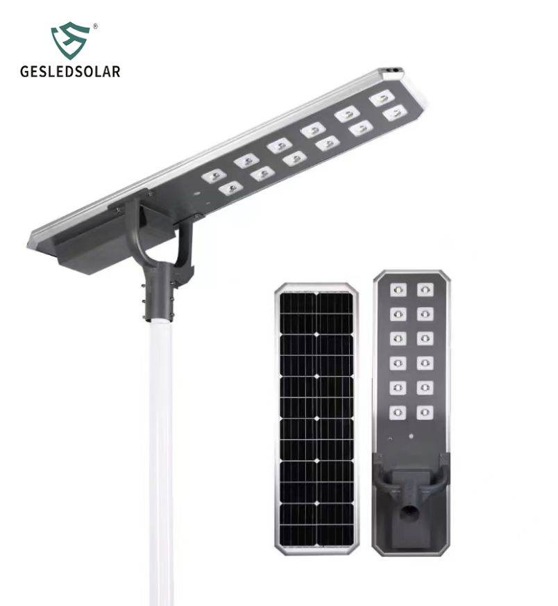 Stable Pole-Mounted Solar Street Light for Commercial Plaza
