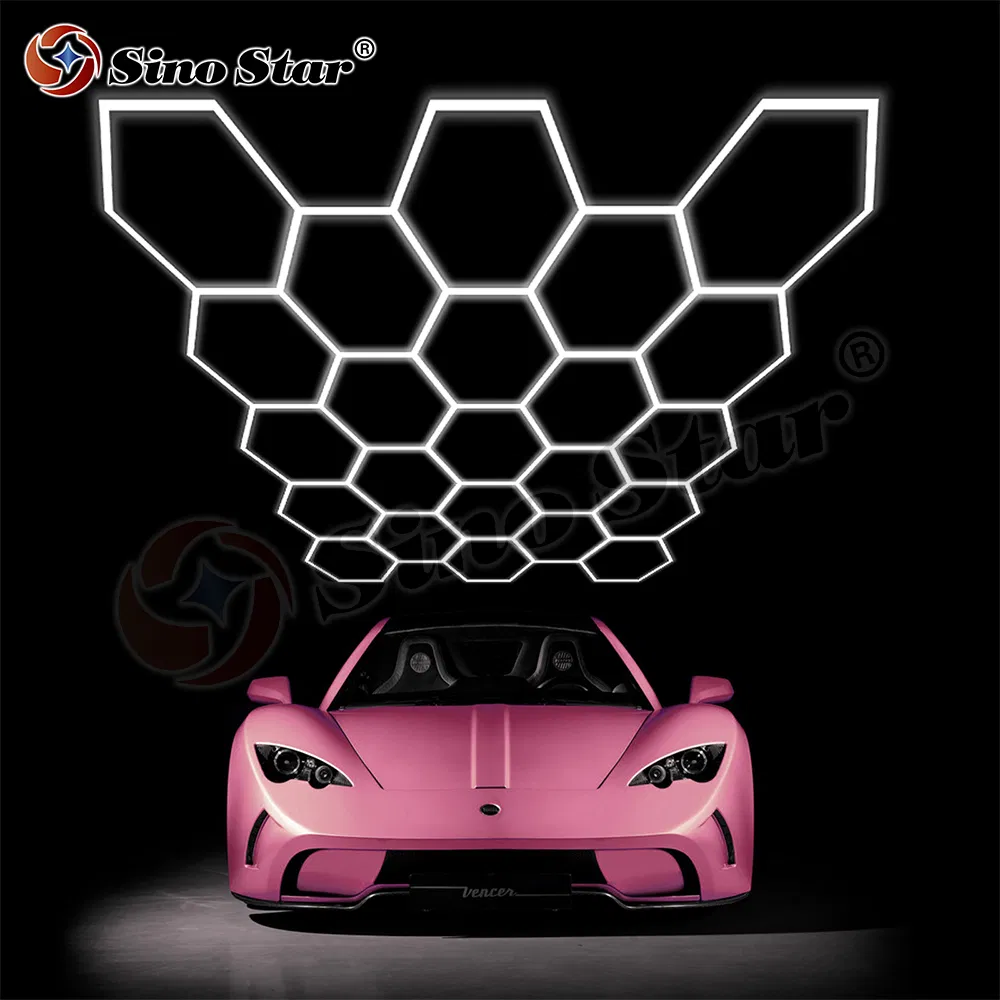 3.673m*3.977m Super Bright DIY Assembled Geometric Shape Luz Hexagonal Garage LED Shop Light