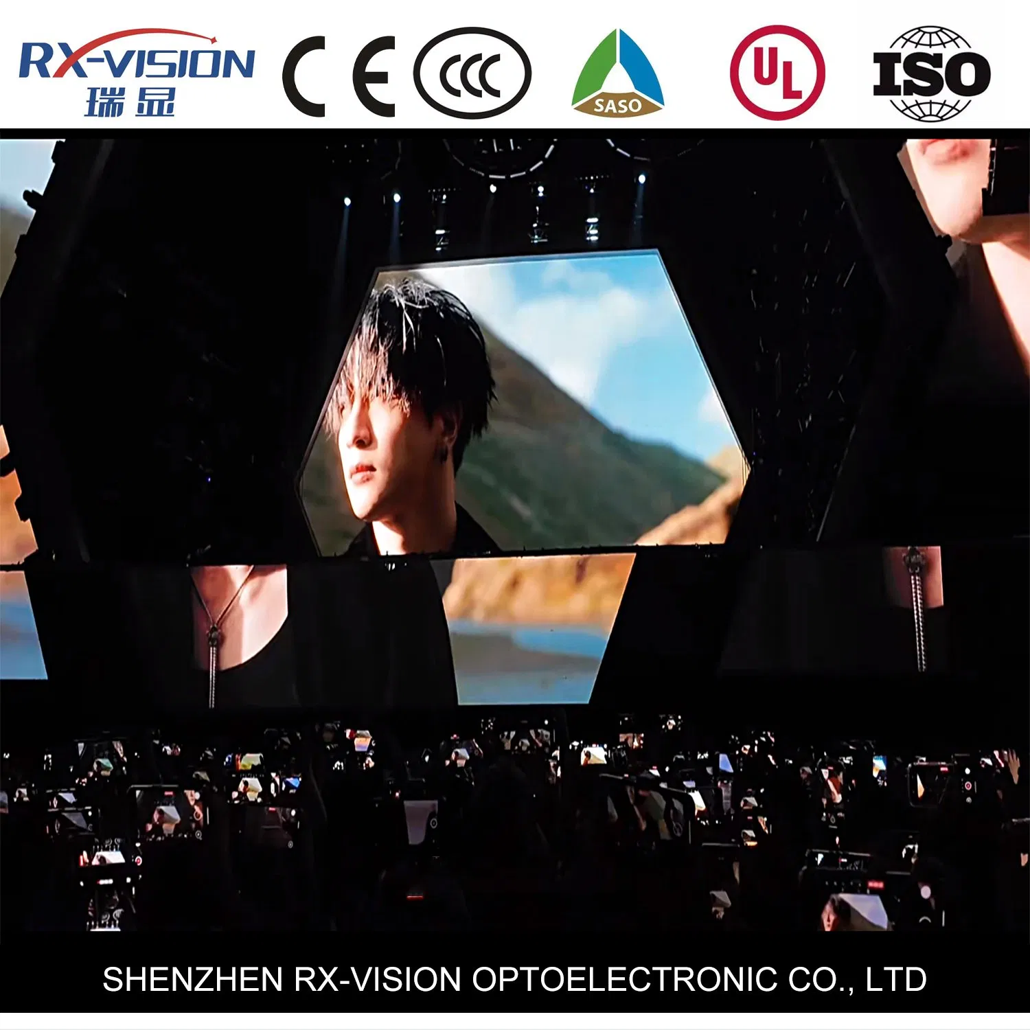P2.97 500*500 Outdoor Rental LED Display Hanging LED Screen Outdoor Music Festival Rental LED Display Screen