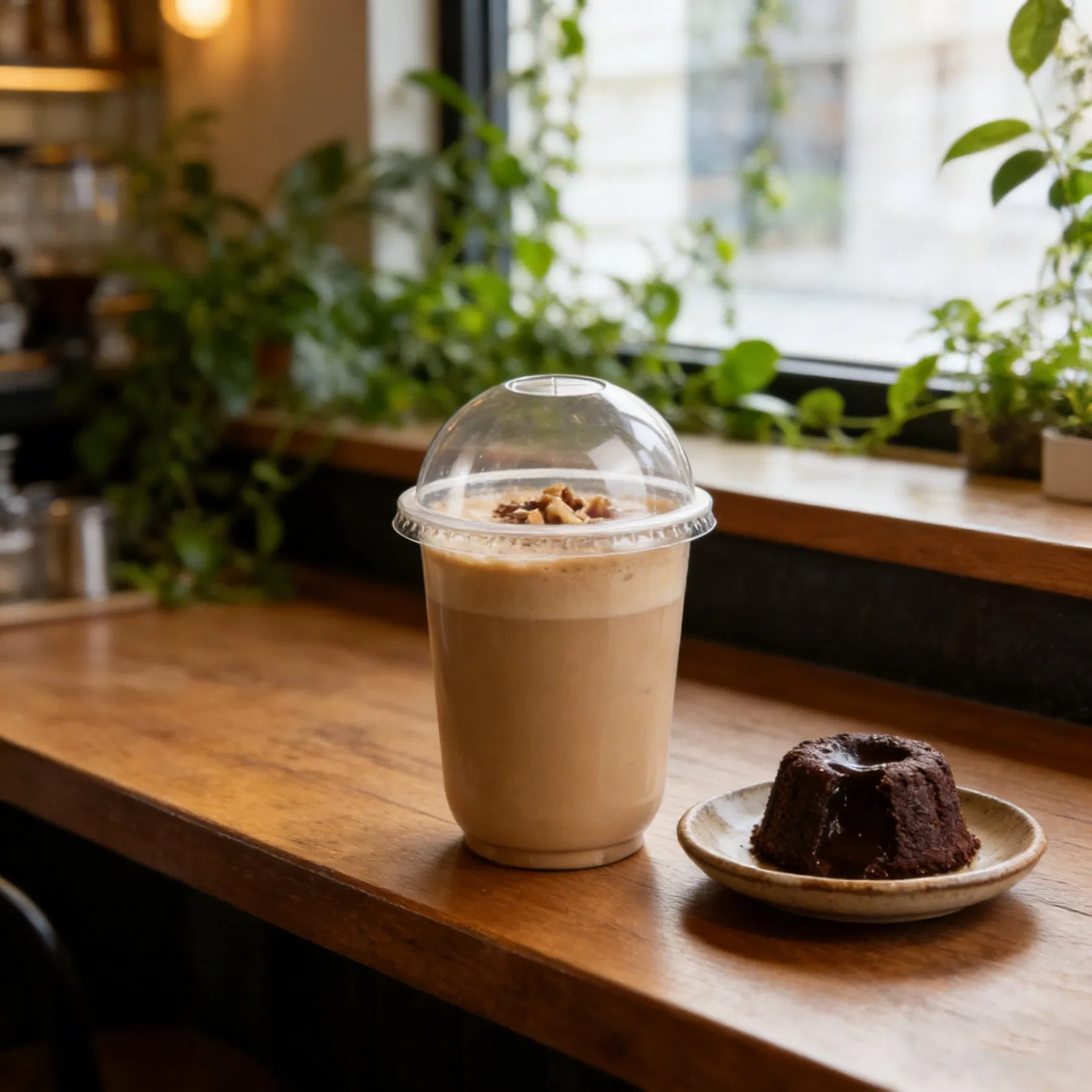 Custom Logo Printed 16oz 12oz Disposable Cup with Lid Coffee Pet Plastic Drink Cup