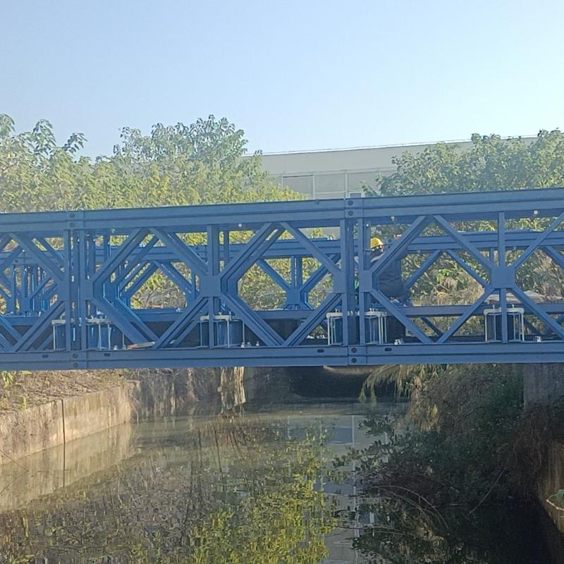 Low Cost Steel Prefabricated Portable Bailey Bridge for Emergency Purpose