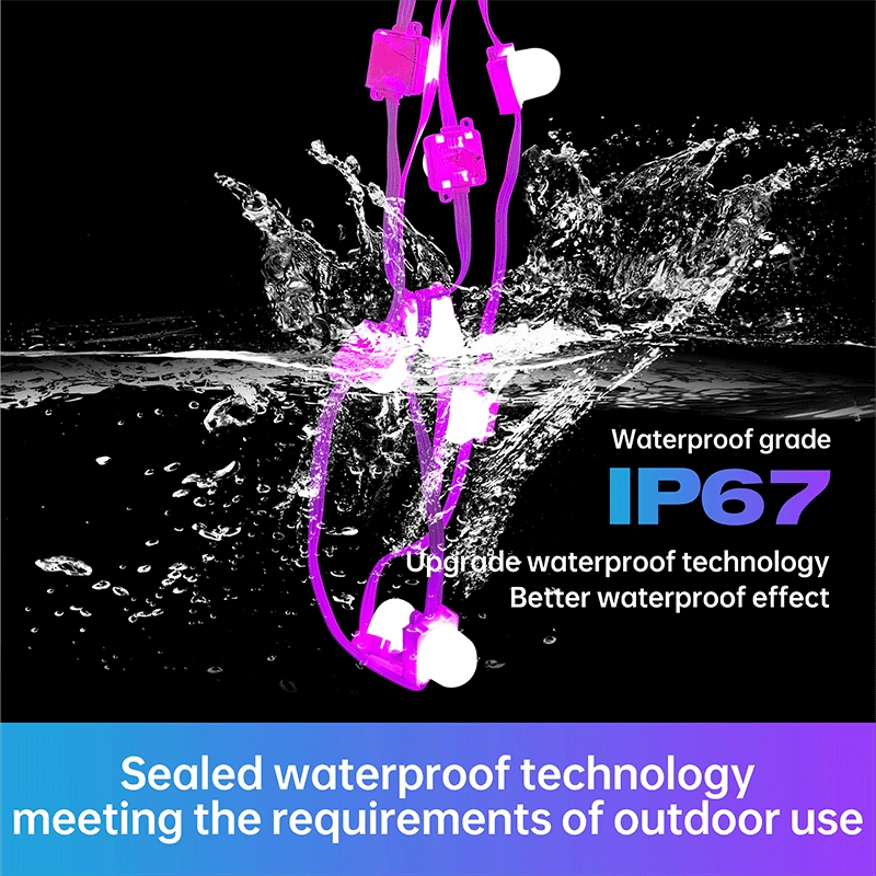 APP Controlled Smart DIY LED RGB Pixel Strip Light IP67 Rated for Home Party Christmas Decoration