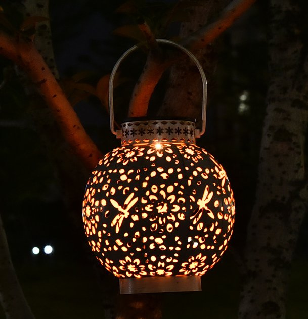 Solar LED Powered Lanterns Decorative Garden Lanterns Patio Yard Outdoor Hanging Light