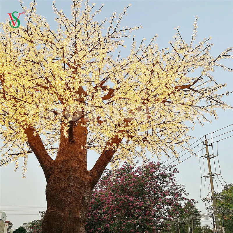 Illuminated Cherry Blossom Tree View 3