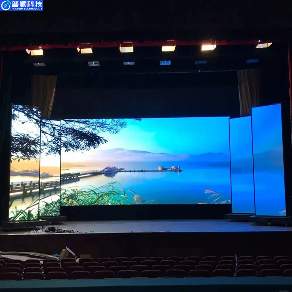 Pushunled Indoor LED Display for Festival Celebration Dustproof LED Window Screen