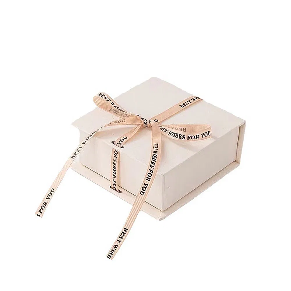 Custom Logo Cardboard Jewelry Gift Box Necklace Drawing Box Package Slide Drawer Paper Box with Black Foam for Jewelry Packaging