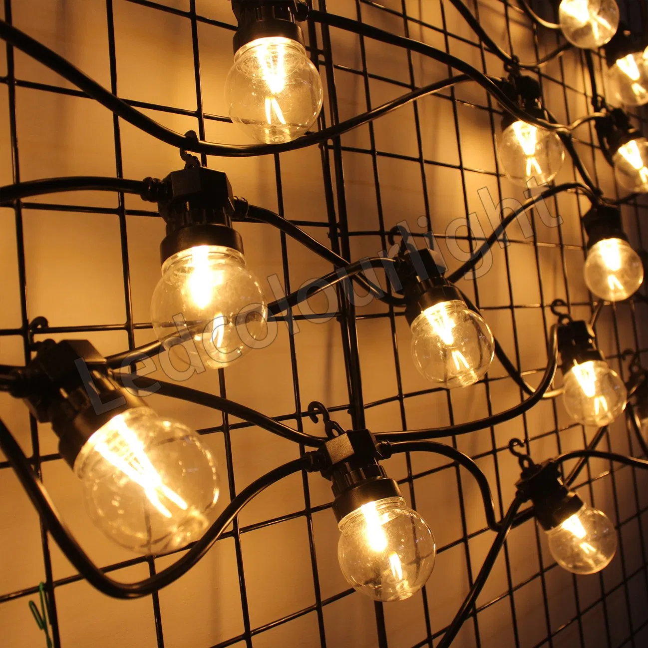 G50 Festoon Bulb Light DMX Warm White 2700K Custom Filament LED Bulb Light Decoration