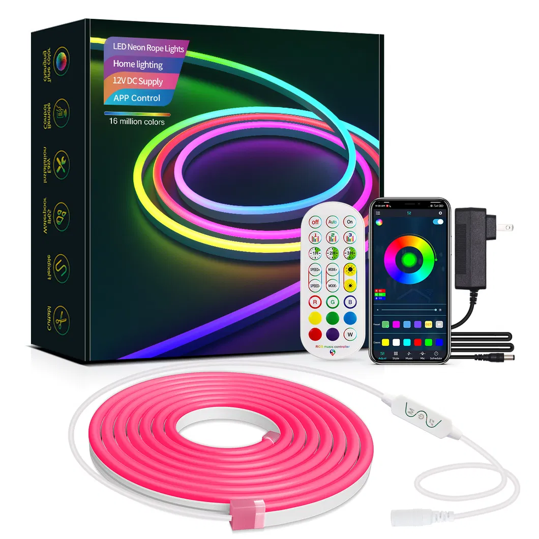 3m Silicone Neon LED Strip Bluetooth Control