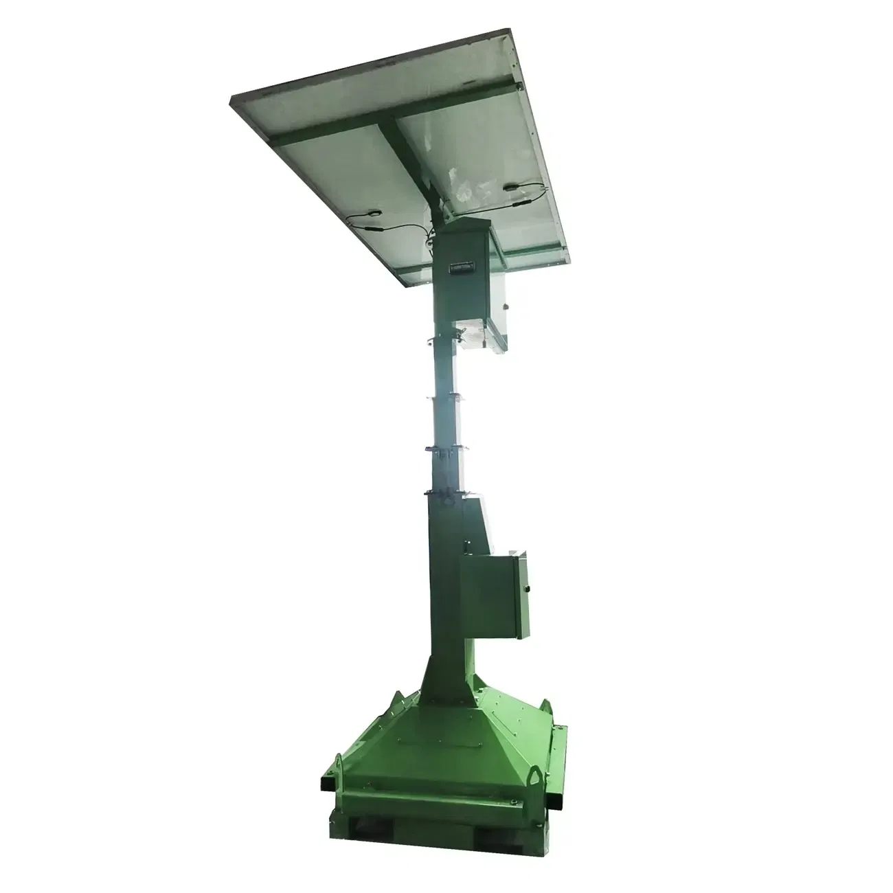 Solar Mobile Light Tower Automatic Lifting Emergency Elevating Solar Light for Commercial Plaza Lighting