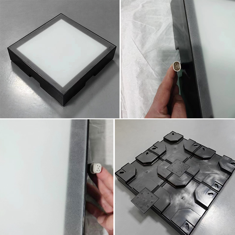 Floor Is Lava Game Jumping Grid Game Super Grid LED Activate Interactive Light up Game Room