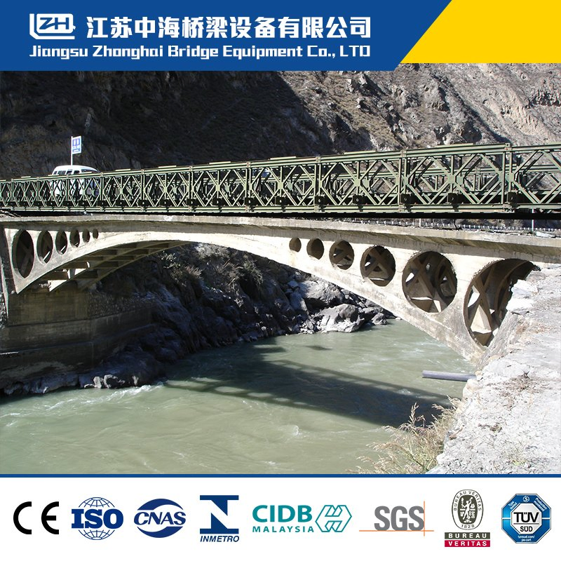 China Supplier Prefab Steel Structure Portable Pedestrian Bailey Bridge for Sale
