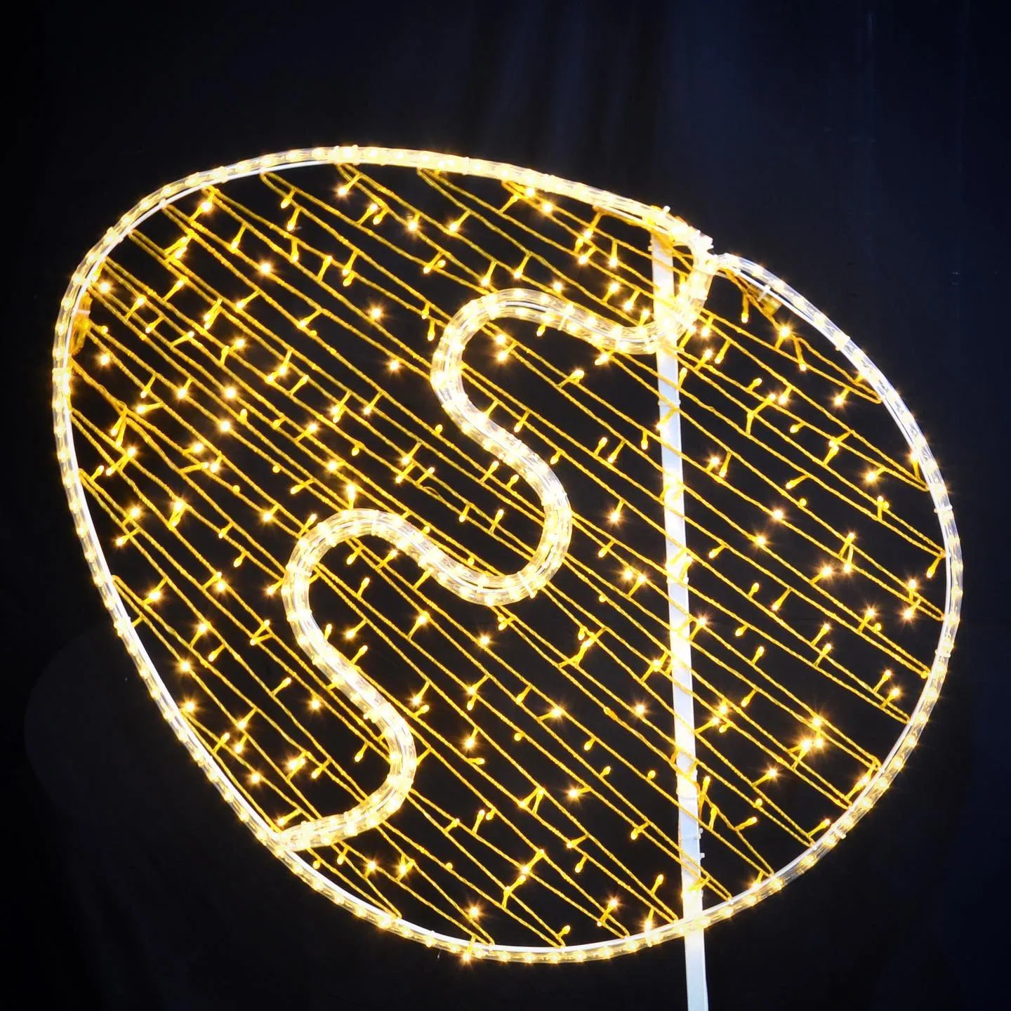 Customized Multi Color 2D Outdoor LED Egg Motif Light for Christmas &amp; Easter Holiday Decoration