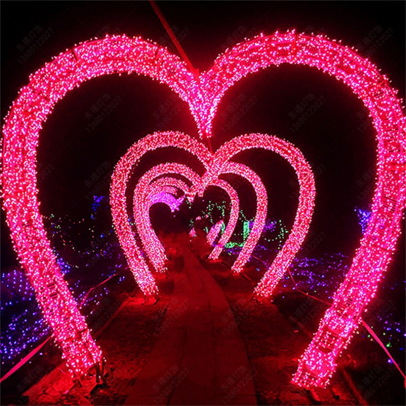Wedding Festival with 3D Motif Lights, High Quality Time Tunnel