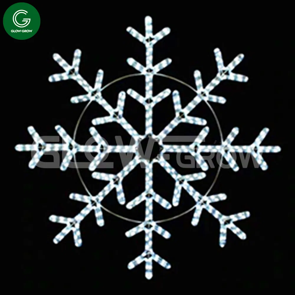 Factory 120X66cm Christmas Red LED North Star Motif Rope Light for Xmas Easter House Shopping Center Tree Decoration