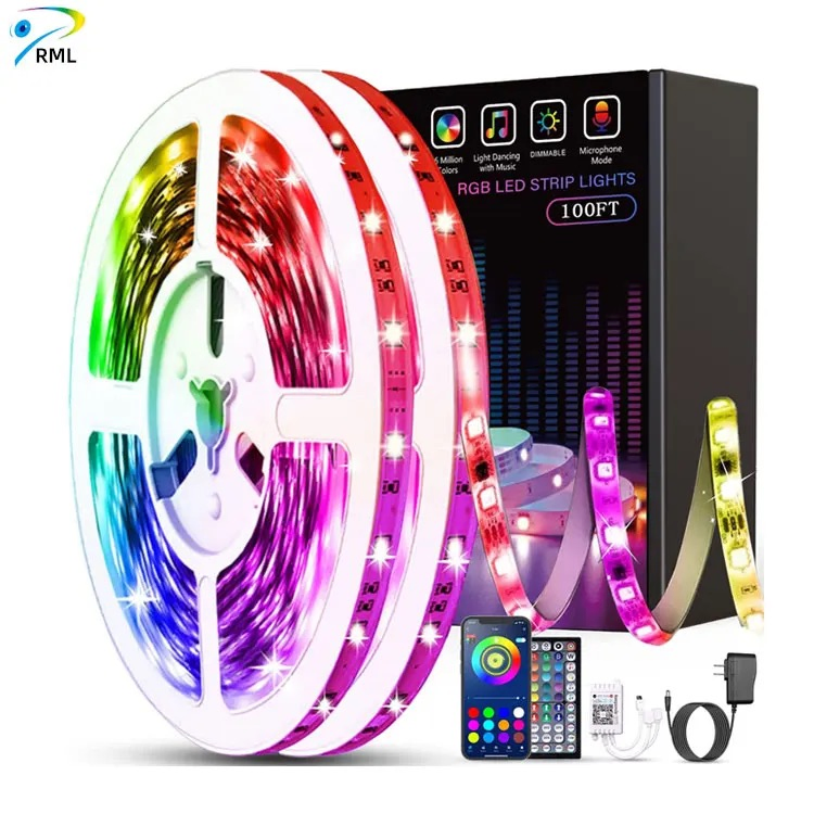 Holiday Light LED Strip APP or WiFi 12V Remote Controlled 5050 2835 RGB COB Smart Strip Light /LED Light Strip /LED Strip Light