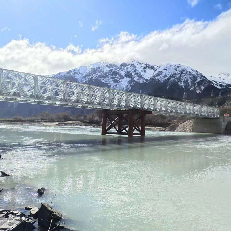 China Q355b/Q235B Universal Standard Bailey Steel Prefabricated Bridge for Military/Emergency