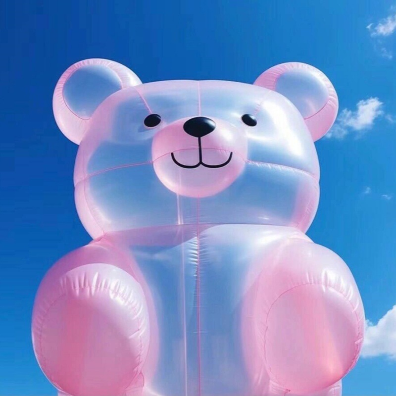 Colorful Cartoon Bear Inflatable Display for Events and Festivals