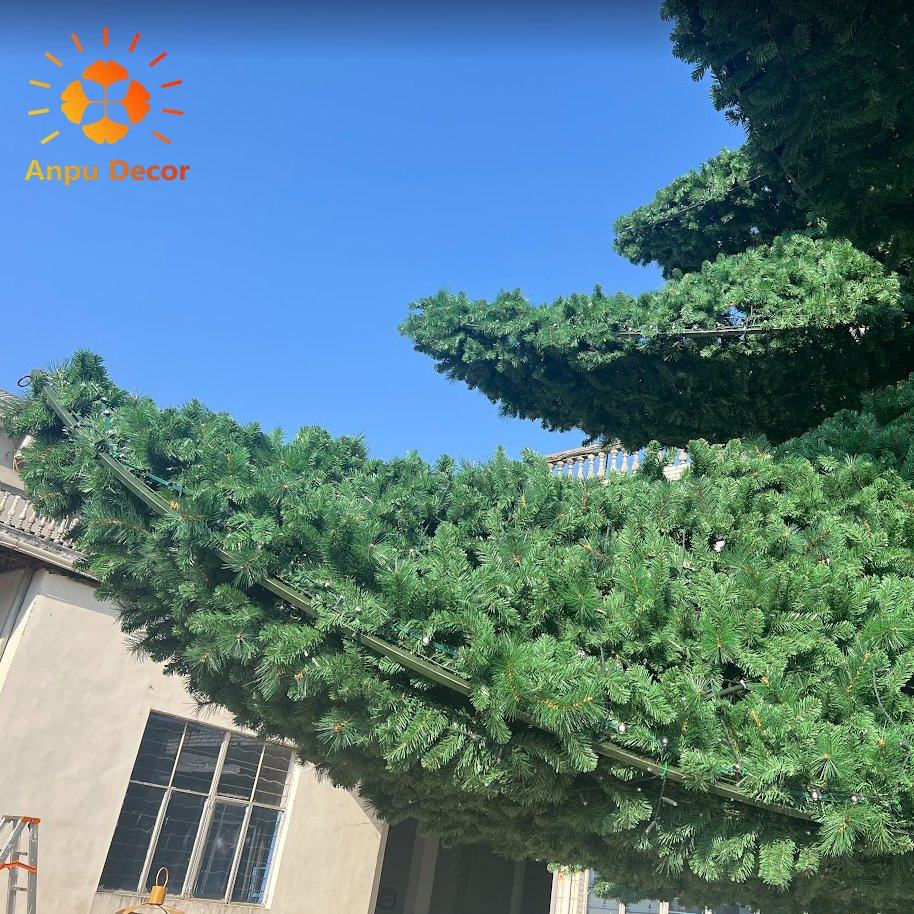 Anpu Lighting Festival Decoration Outdoor Big Height LED Christmas Tree for Plaza