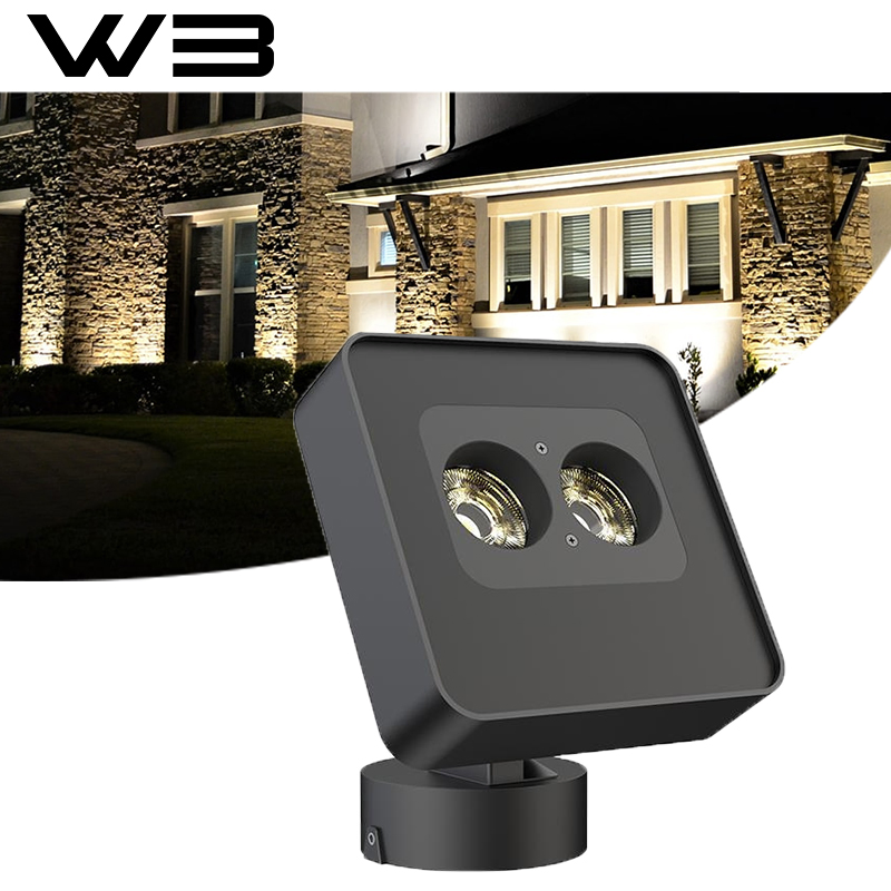 24W IP66 CE CREE LED Square Landscape Floodlight for Commercial Plaza