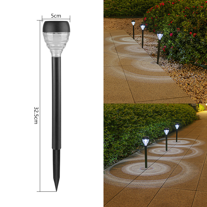 Solar Garden Lawn Lights for Outdoor Decoration, Waterproof Landscape Lighting with Ground Stake for Yard, Garden and Grass 32.5*5cm