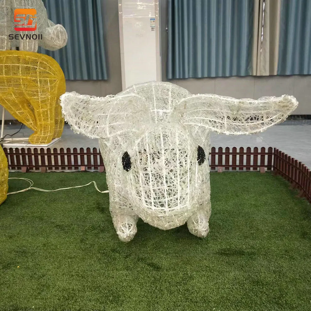 Customizable IP65 Weather-Resistant Rabbit Motif LED Lights Bulk Supply for Easter Decor