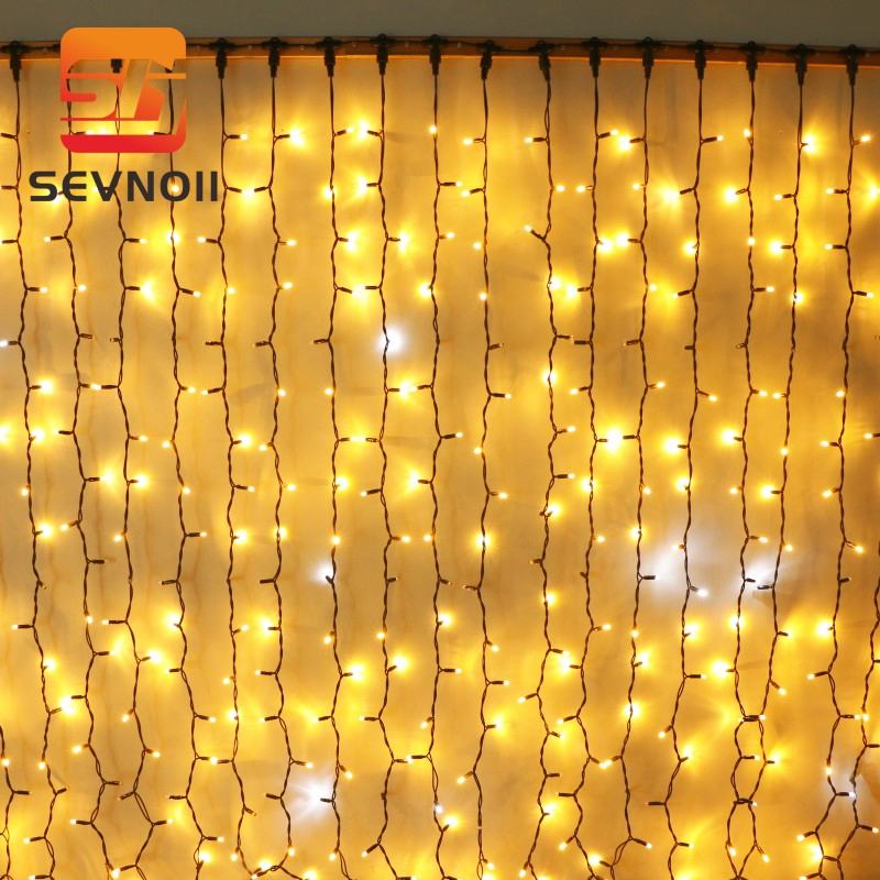 LED Curtain Light Wedding Scene Stage Decoration Colorful Waterfall Light Christmas