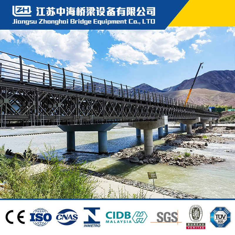 China Supplier Prefab Steel Structure Portable Pedestrian Bailey Bridge for Sale