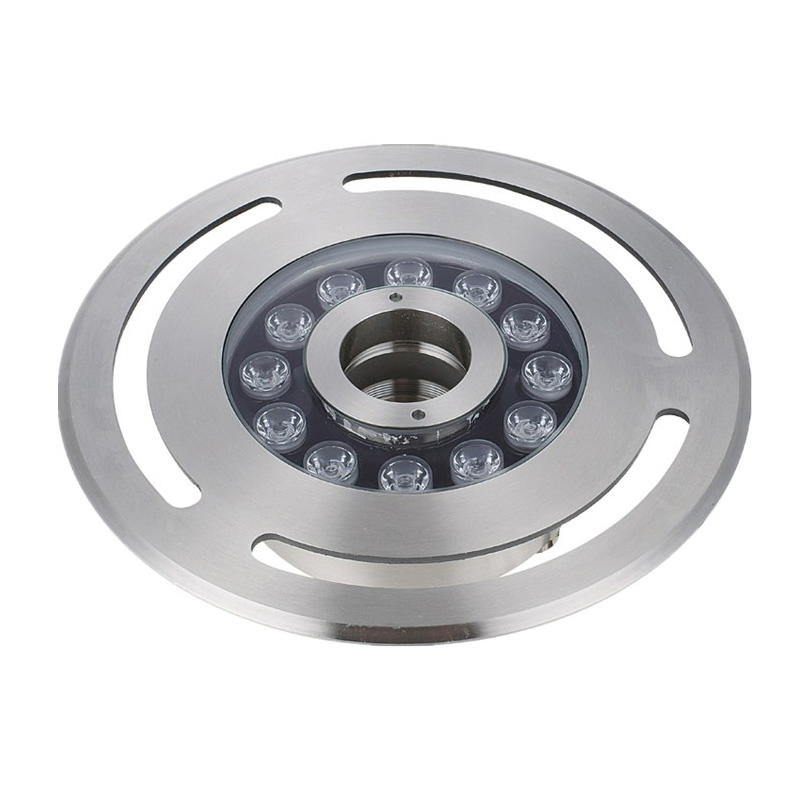 Stainless Steel Outdoor Nozzles Motif Submersible IP68 12V 24V RGB RGBW DMX Pool LED Underwater Fountain Ring Lights