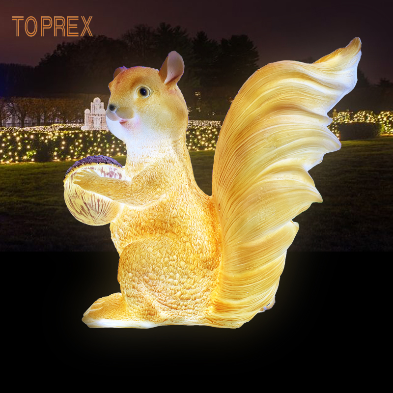 Toprex China Supplies Easter Commercial Zoo Park Display Decoration Mall 3D Squirrel Motif Lights