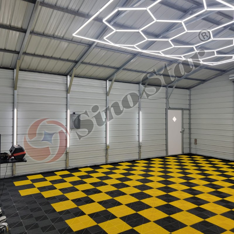 Plug in DIY Easy Installation Hexagon Modular 20mm Wide Custom Designed Hexagon Light Detailing Garage Hexagon LED Light Bar