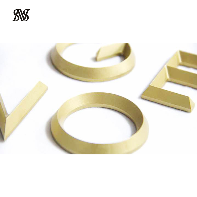 Stainless Steel Sign Custom Metal Office Sign for Beauty Salon Branding