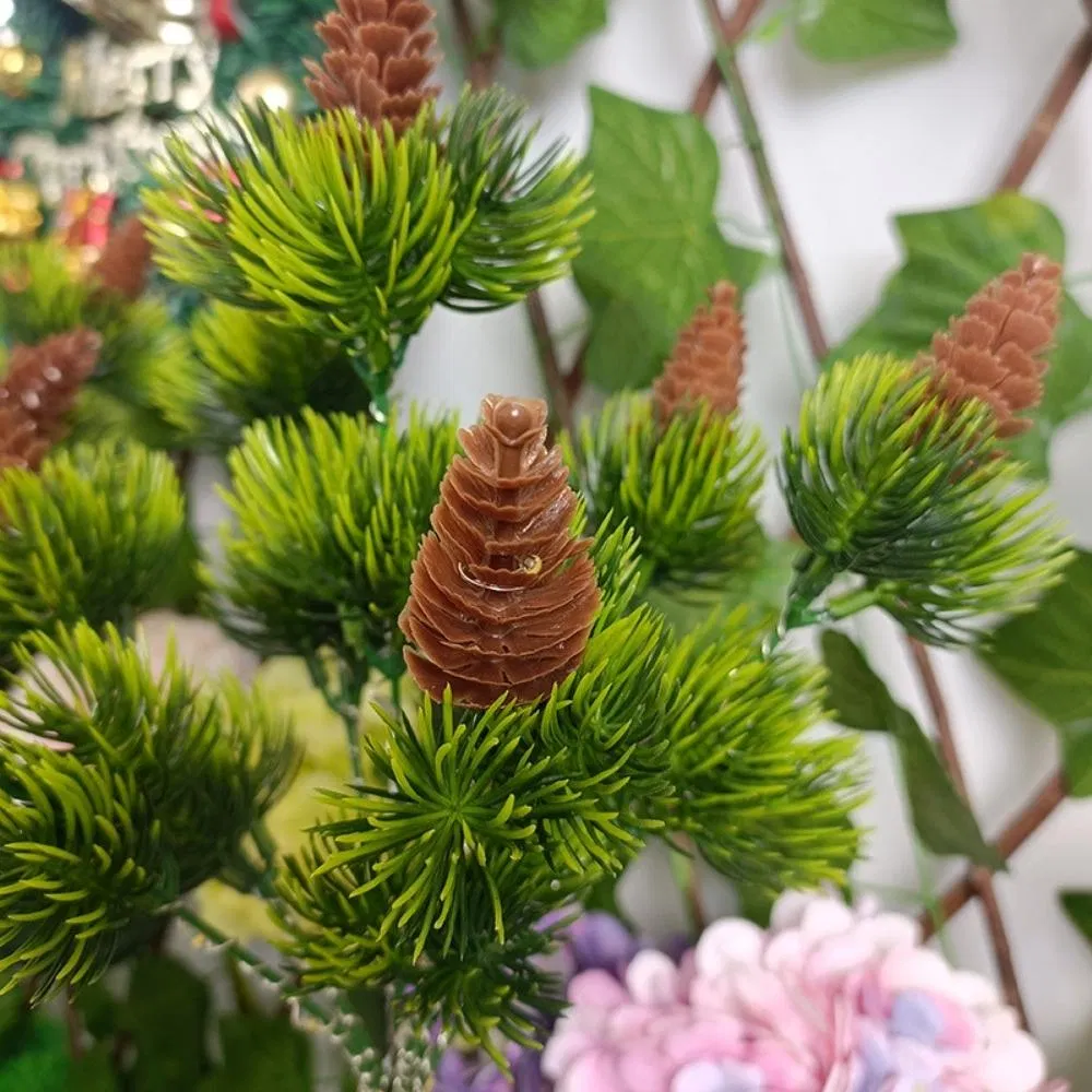 Solar Garden Stake Lights Pine Cone Landscape Christmas Tree LED Ci22767