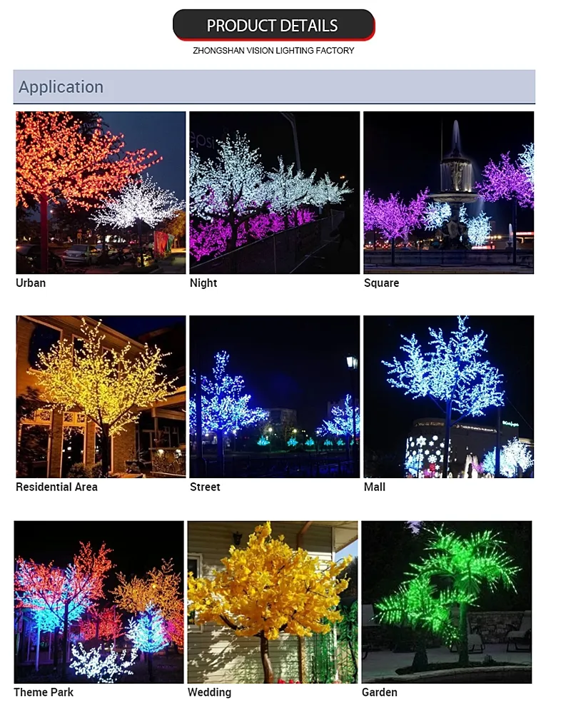 Outdoor LED Cherry Blossom Tree