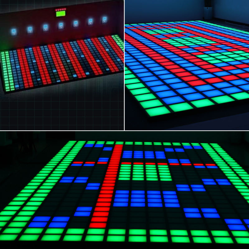 High-Efficiency LED Activate Dance Floor 30X30cm for Super Grid Interactive Light Game