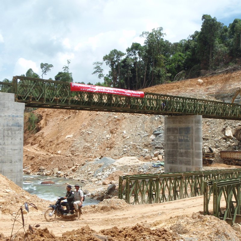 Professional Portable Temporary Steel Structure Bridge Prefabricated Modern Design