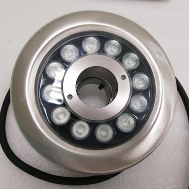 Submersible DMX RGB Pool Underwater Jet Donut Ring LED Fountain Nozzle Light