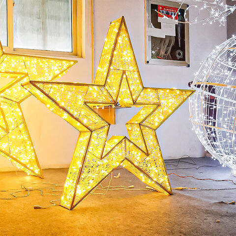Eid Motif Decoration Light LED 3D Ramadan Lighted Star Moon