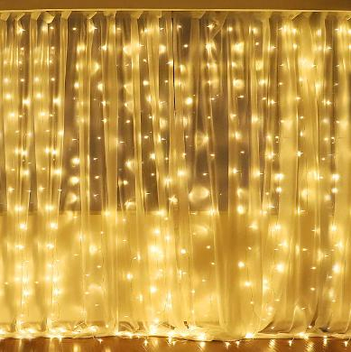 Christmas Wedding Decorating Lights Warm White Multicolor Light Indoor Outdoor Decoration Curtain Curtain String Light