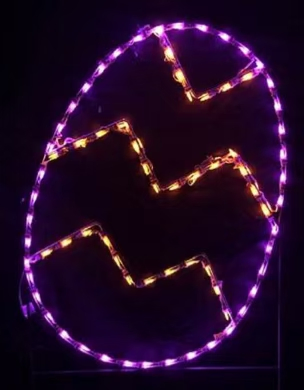 Outdoor Street Decorative IP65 Waterproof Easter Christmas Decorative Holiday Motif Lights