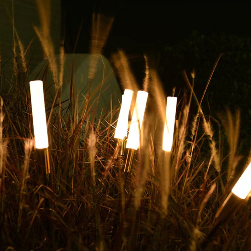 Solar Flowers Lights Outdoor Garden Waterproof Luminous Solar Decoration Reed Lawn Stake Light for Patio Yard Pathway Landscape