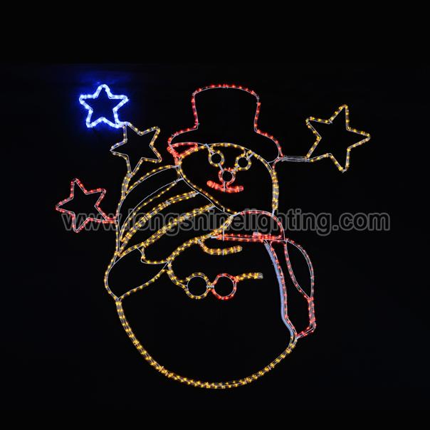 LED Decorative Waterproof 2D Motif Rope Decorative Light for Easter Decoration
